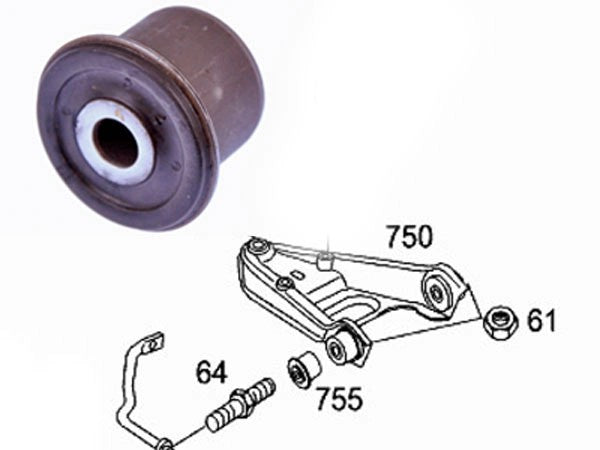 451SmartForTwo2007-2014FrontControlArmBushing
