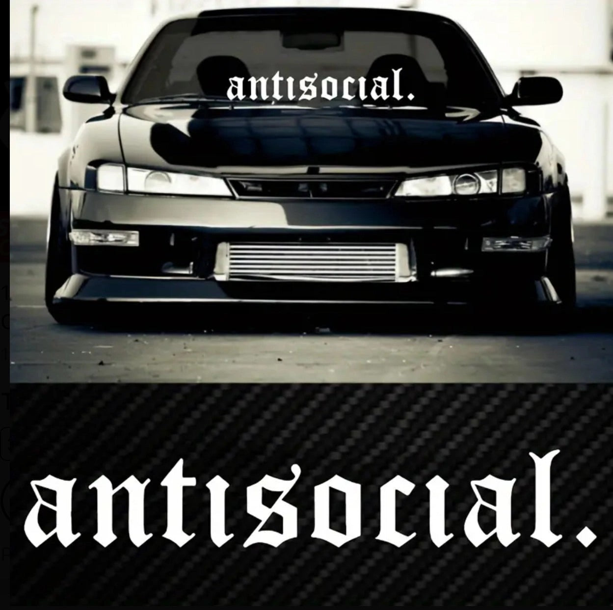 AnitsocialVinylCarSticker(AllColours&Sizes)