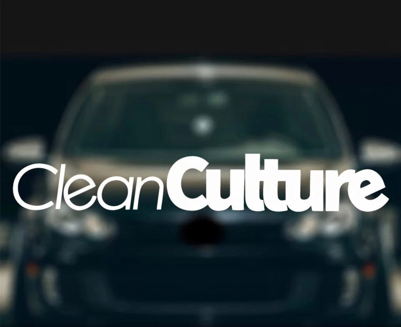 CleanCultureVinylCarSticker(AllColours&Sizes)