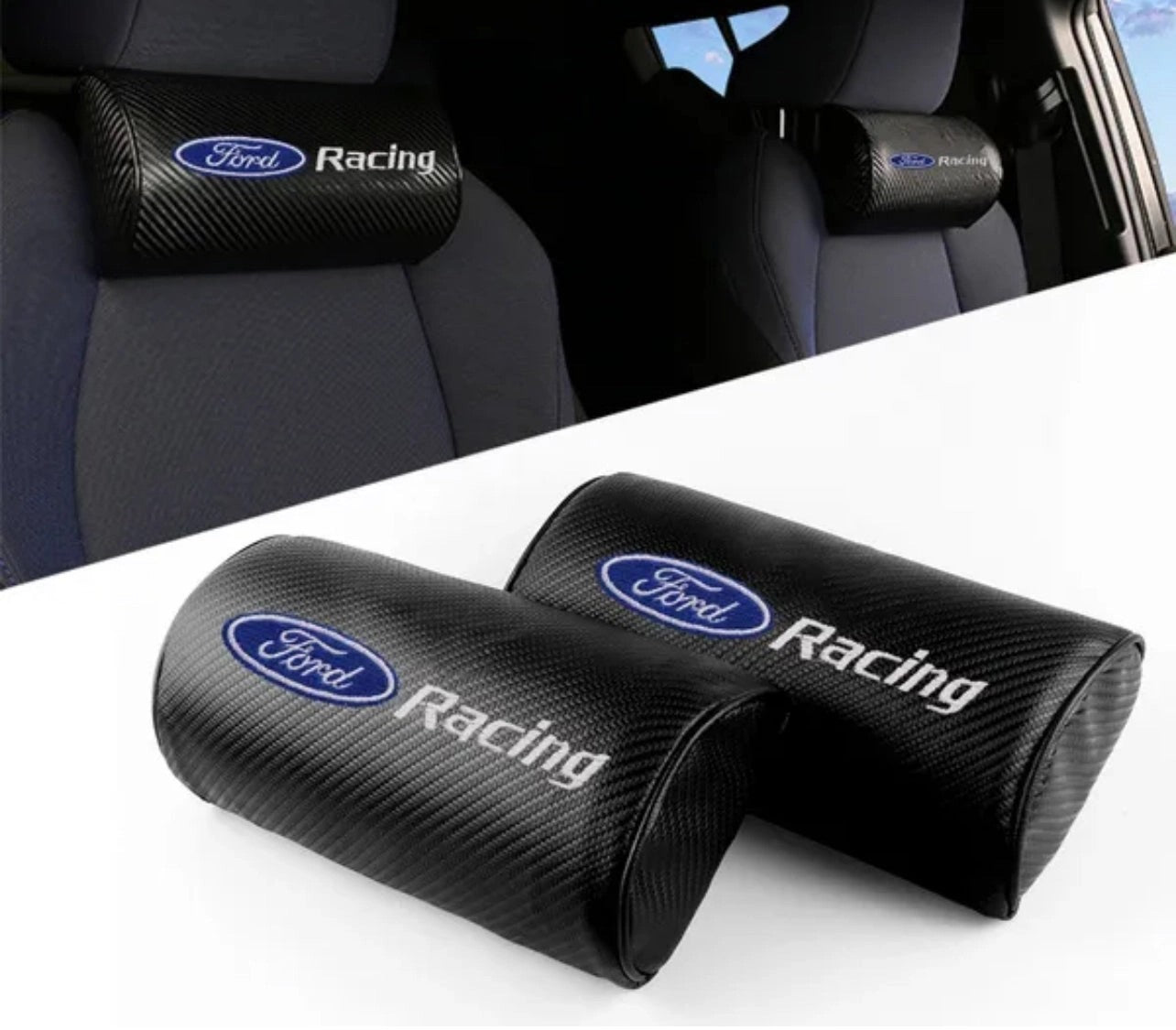 FordRacingCarHeadrestPillowsx2