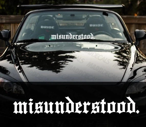 MisunderstoodVinylCarSticker(AllColours&Sizes)