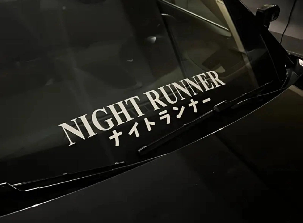 NightRunnerVinylCarSticker(AllColours&Sizes)