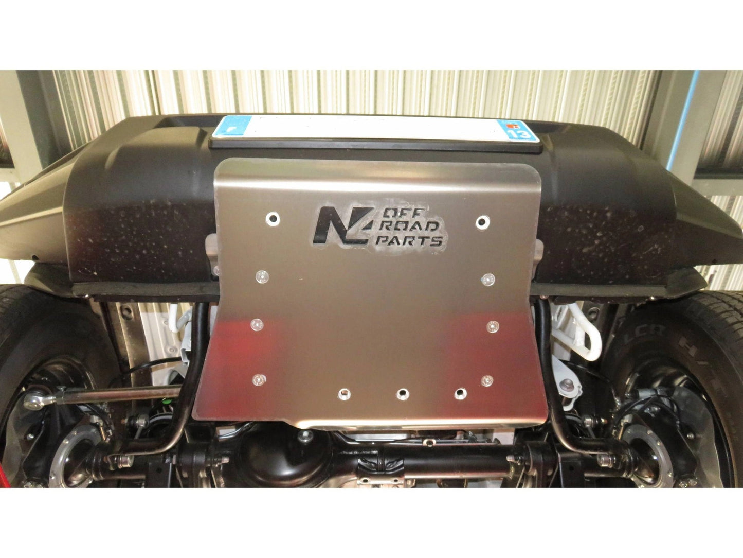 SkidPlate6mmaluminumfrontbumperforSuzukiJimnyafter2018N4-Offroad