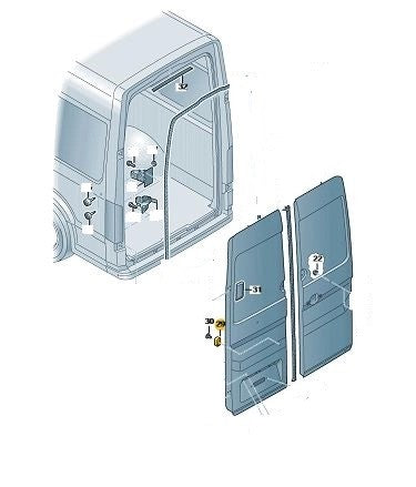 VwCrafter2020OnwardsRearDoorStop