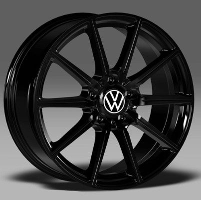 VWT6.118″10SpokeWheelGlossBlack