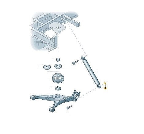 VWTransporter2004-2019RearLowerShockAbsorberNut