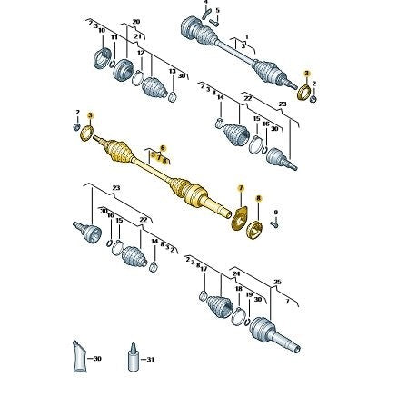 VWTransporter2016–2019DriversDriverShaft