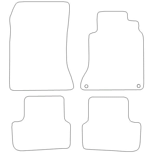 W117CLA2013-2018TailoredCarpetMatSetof4