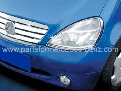 W168A-Class1997-2004ChromeHeadLightSurrounds(Pair)