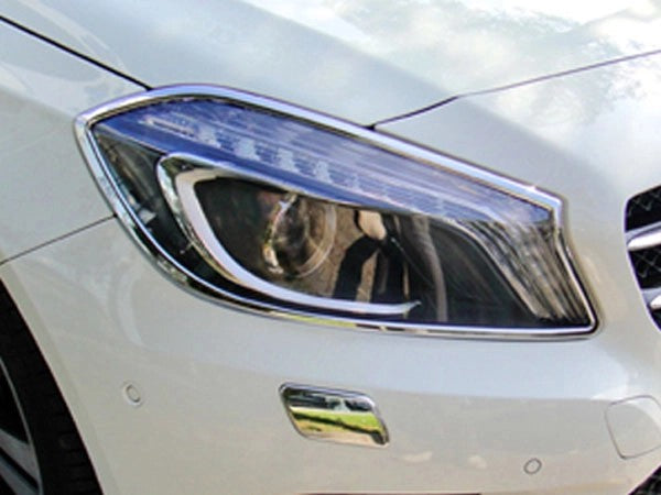 W176AClass2012-2018ChromeHeadLightSurrounds(Pair)