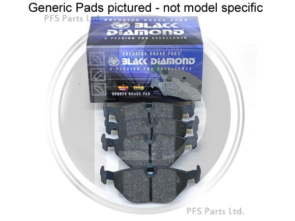 W203CClass’01-’07FastRoadRearPads–BlackDiamond