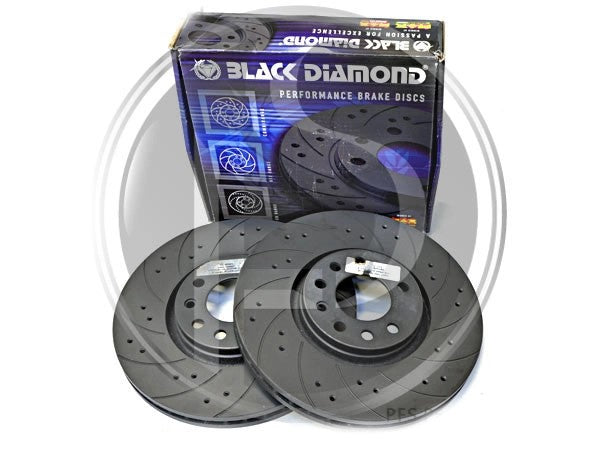 W210E-Class(95-02)CombiFrontBrakeDiscs300mmBlackDiamond