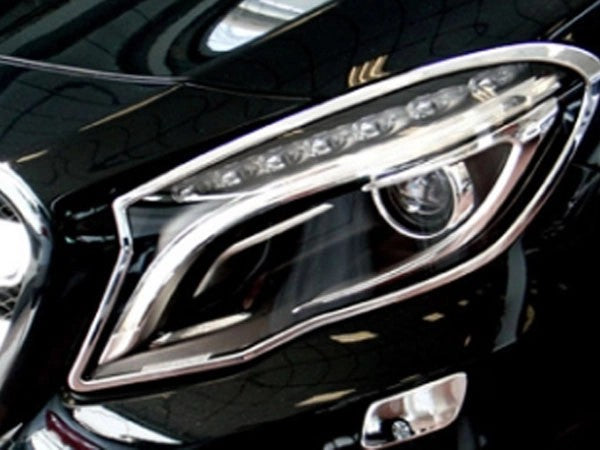 X156GLA2014-2017ChromeHeadlightSurround(Pair)