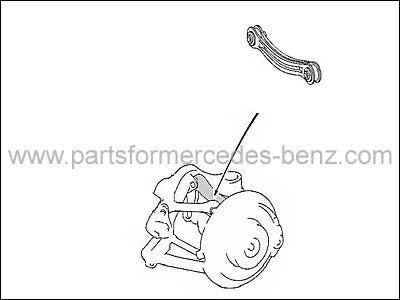 190/W202/W203/W124/W210/R170/R230(SeeInfo)RearAxleCamberControlArm