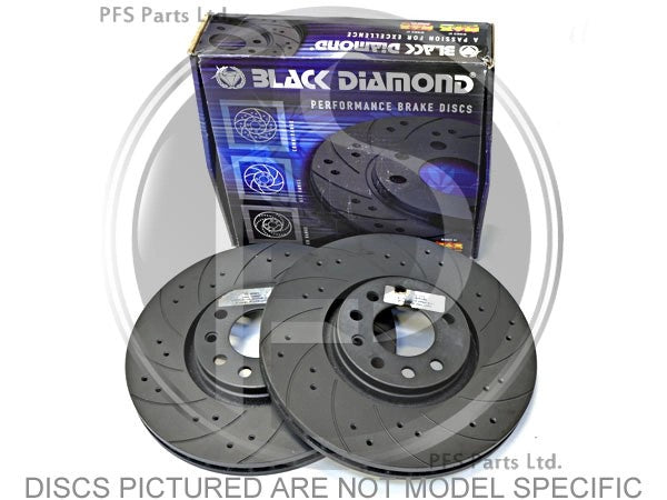 450SmartForTwo1998-2006CombiSolidFRONTDiscs(Pair)–BlackDiamond