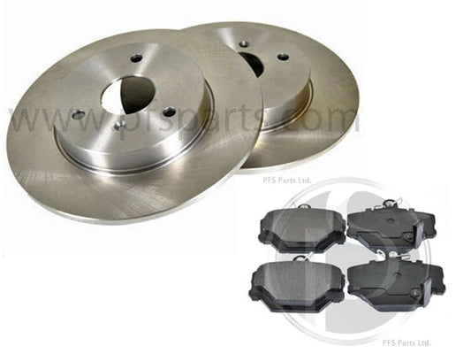 454SmartForFour2004-2006FrontBrakeDiscAndPadSet
