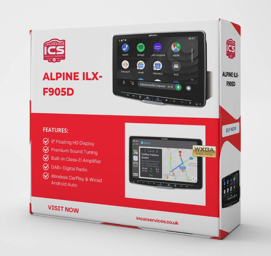 AlpineiLX-F905DHalo9–9″FloatingHDDisplayMediaReceiver