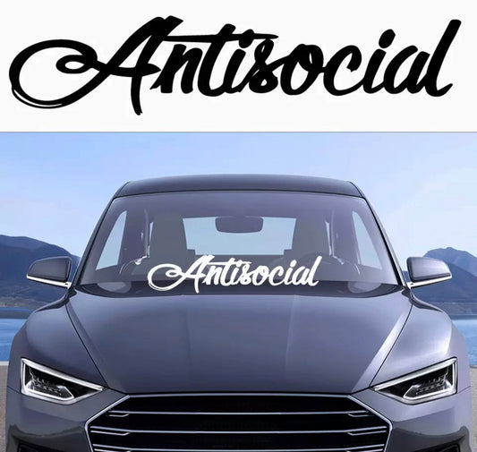 AntisocialCarSticker(AllColours&Sizes)