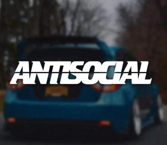 AntisocialVinylCarSticker(AllColours&Sizes)