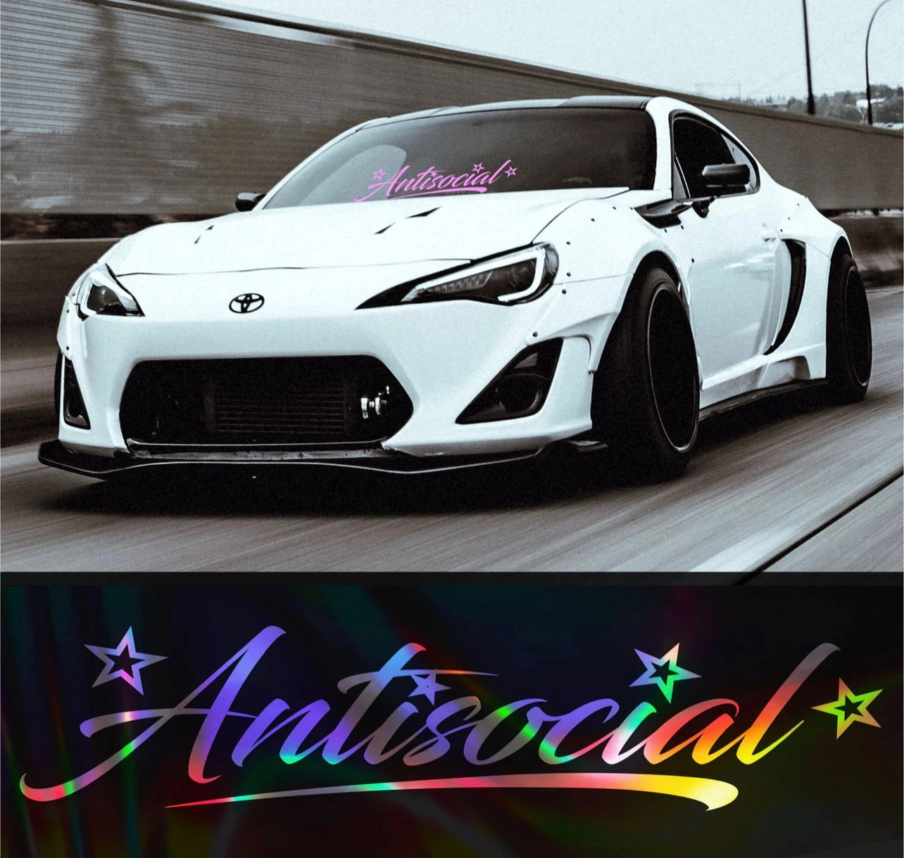 AntiSocialVinylCarSticker(AllColours&Sizes)