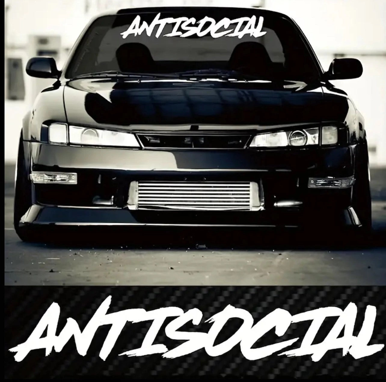 AntiSocialVinylCarSticker(AllColours&Sizes)