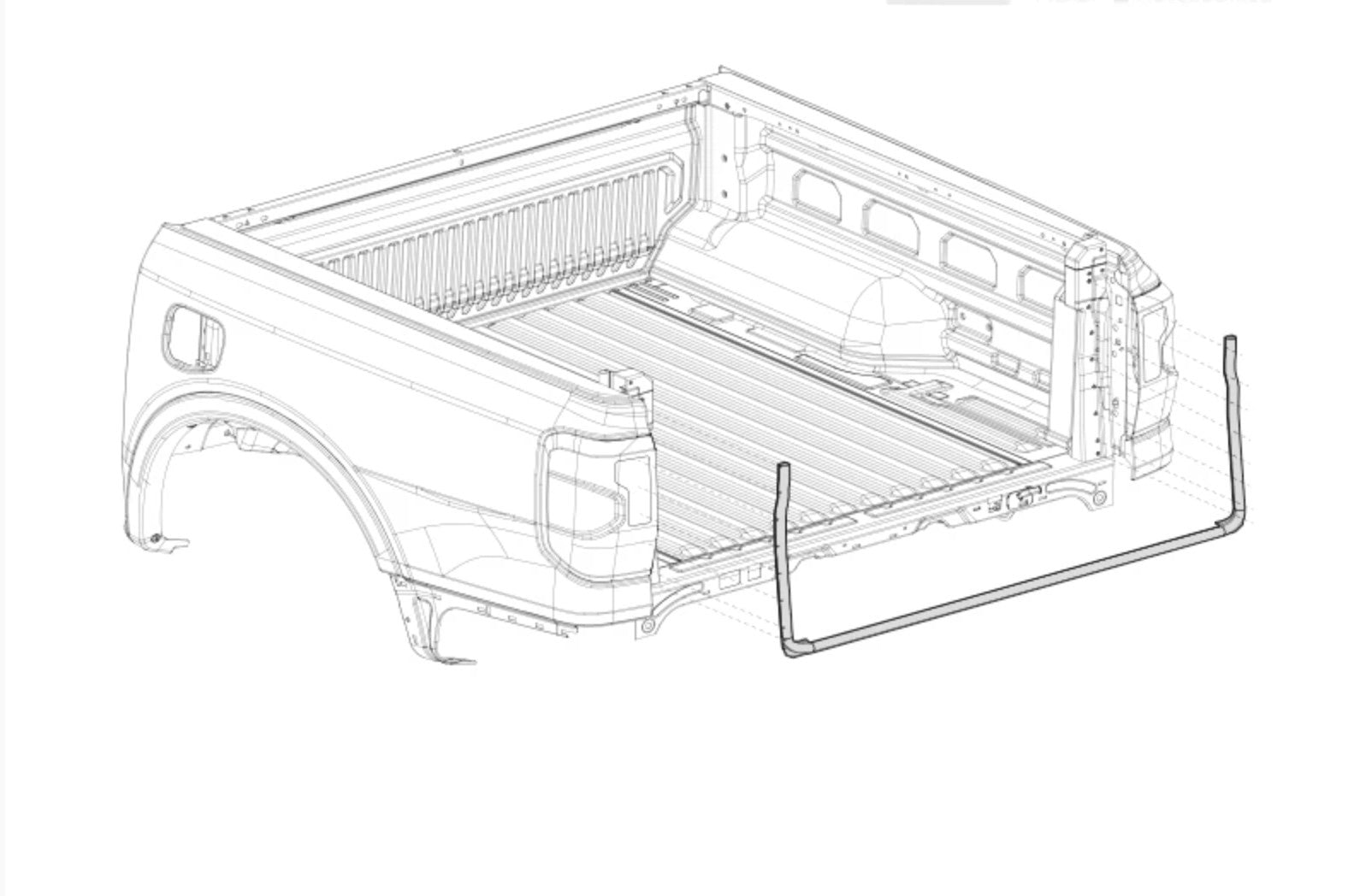 DustproofSealforSidePanelAEROKLAS|Ranger/Raptor&Amarok2023+