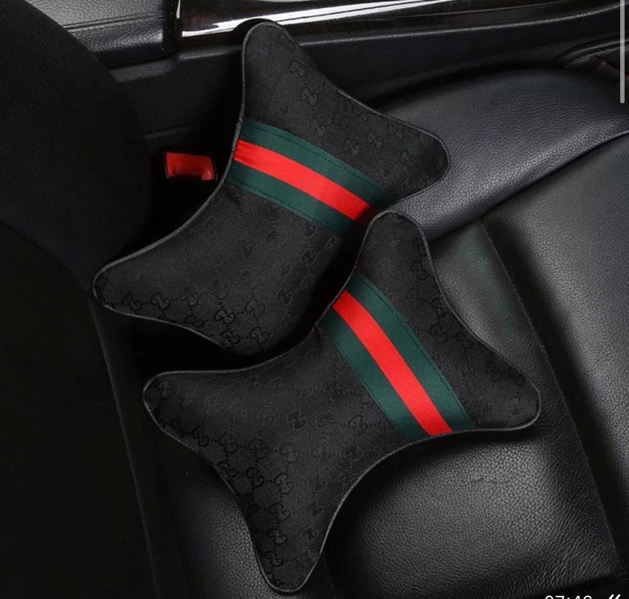GucciStyleHeadrestCarPillowsx2