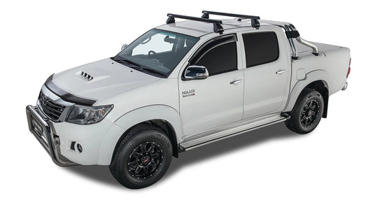 Kit2LoadBarsHeavyDutyNoire1375mm2500seriesToyotaHiluxVigo2005-2015-RHINO-RACK