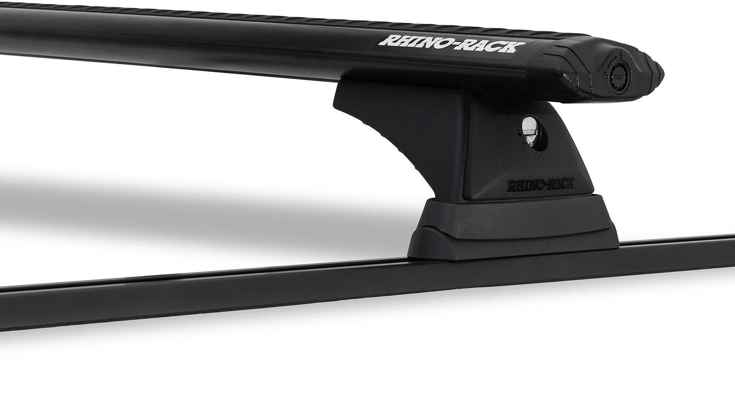 Kit2LoadBarsnoire1065mmRCHTrackmountHeavyDutyToyotaHilux1988-1997-RHINO-RACK