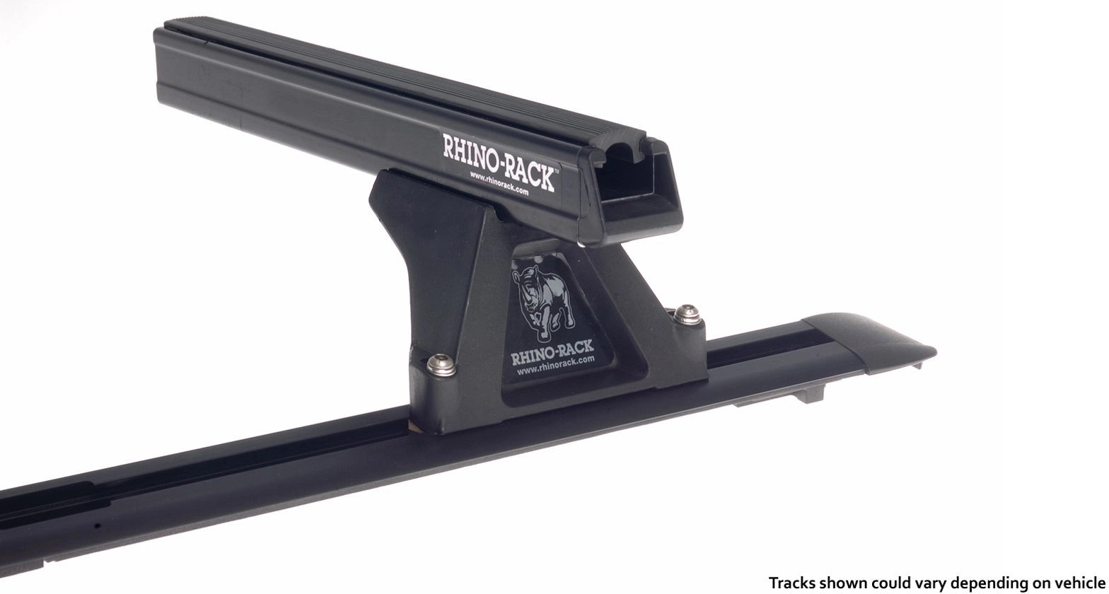 Kit2LoadBarsnoire1250mmHeavyDutyRLTFTrackmountMitsubishiL200ML/MN2006-2015-RHINO-RACK