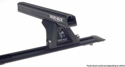 Kit2LoadBarsnoire1250mmHeavyDutyRLTFTrackmountMitsubishiL200ML/MN2006-2015-RHINO-RACK