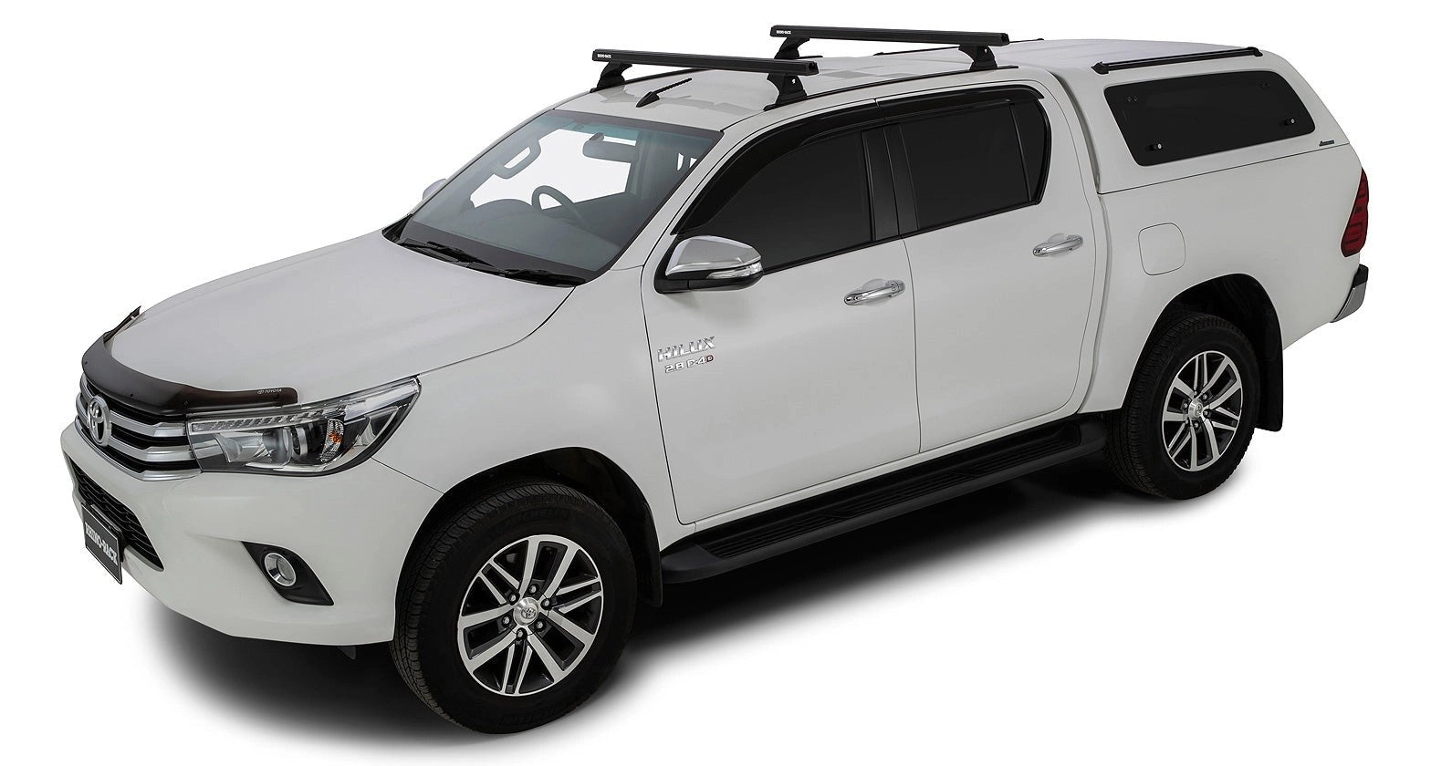 Kit2LoadBarsnoire1250mmHeavyDutyRCHTrackmountToyotaHiluxRevo2015+-RHINO-RACK