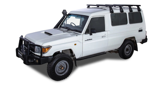 Kit4LoadBarsblackHeavyDuty1500mmwithRL210feetforToyotaLandCruiser78series2007+-RHINO-RACK