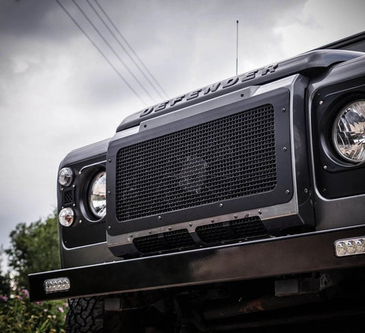 LandRoverDefenderStainlessSteelStealthFrontGrille
