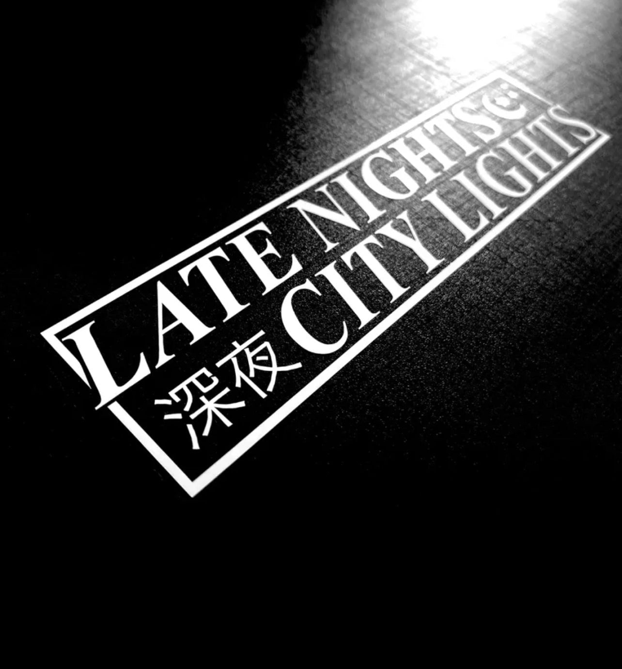 LateNightsCityLightsJDMVinylCarSticker(AllColours&Sizes)