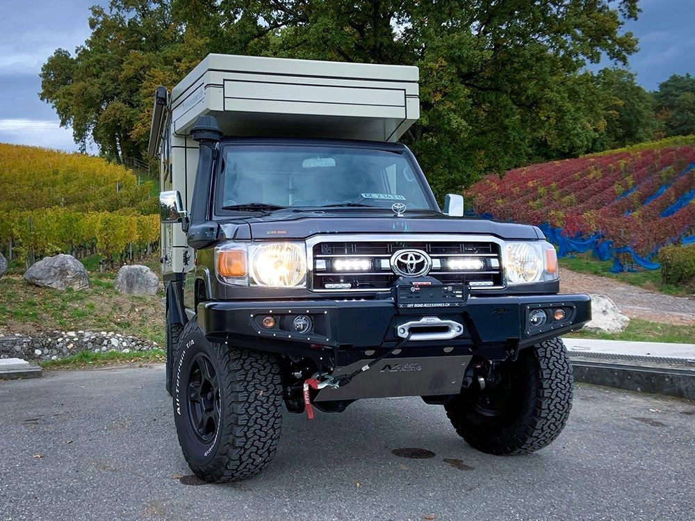 LAZERLAMPSLEDGrilleKitforToyotaLandCruiser70Series2007-2023—2xST4Integrated