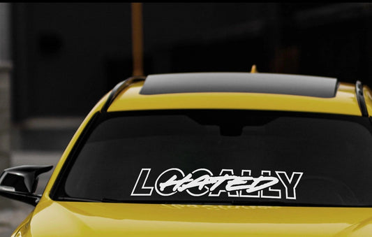 LocallyHatedVinylCarSticker(AllColours&Sizes)