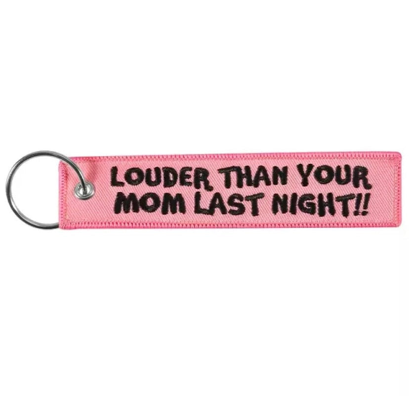 LouderThenYourMumCarKeyringJettag