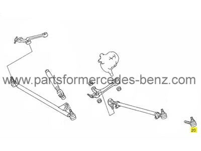 Mercedes190Series1983-1993Track(Tie)RodEnd.A