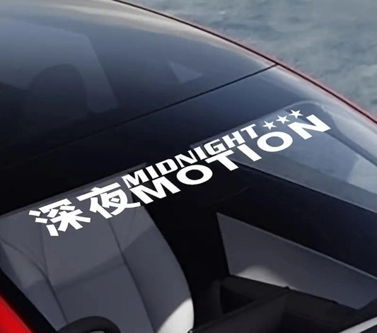 MidnightMotionJDMVinylCarSticker(AllColours&Sizes)