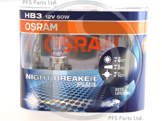 OsramNightbreakerHB3Bulb+90%MoreLight–BulbsTWINPACK