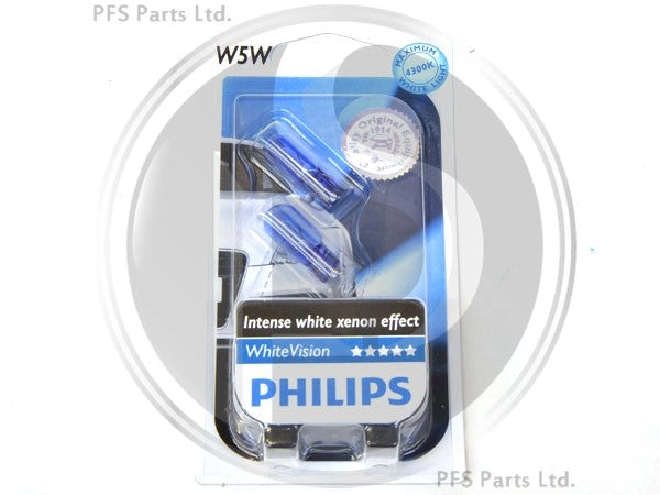 PhilipsWhiteVision12Volt5WattCaplessBulb–TWINPACK