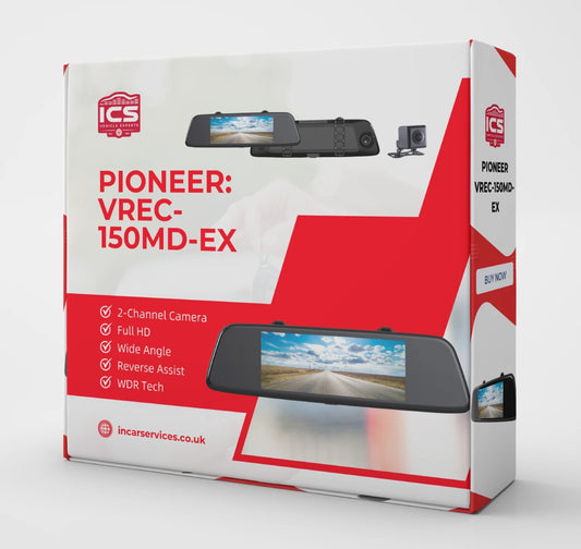 PioneerVREC-150MD-EX2-ChannelMirrorDashCamera(Includes10mExtensionCable)