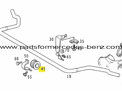 R170SLK1997-2000200/230/320FrontAntiRollBarBush(Inner)