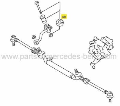 R170SLK1997-2004SteeringLeverRepairKit