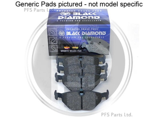 R170SLK32AMGKompressor’01-’04FastRoadRearPads–BlackDiamond