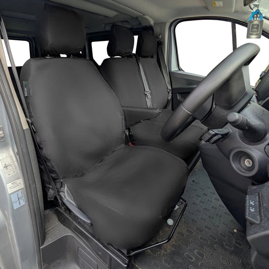 RenaultTraficVan2014+TailoredSeatCovers-ThreeFrontSeatsWithUnderSeatStorage