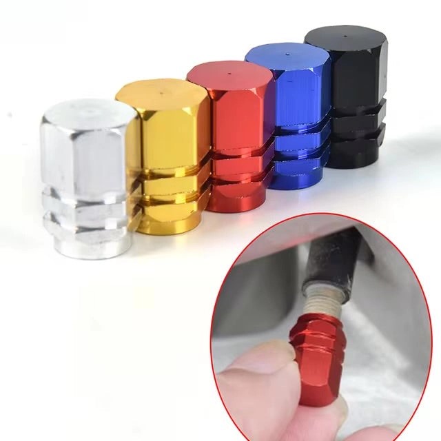 Setof4HexStandardTyreValveCaps