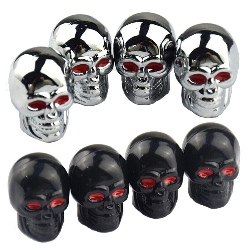 Setof4SkullTyreValveCaps