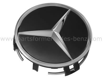 SingleAlloyWheelCentre/HubCapBlackAndChrome(75mm)